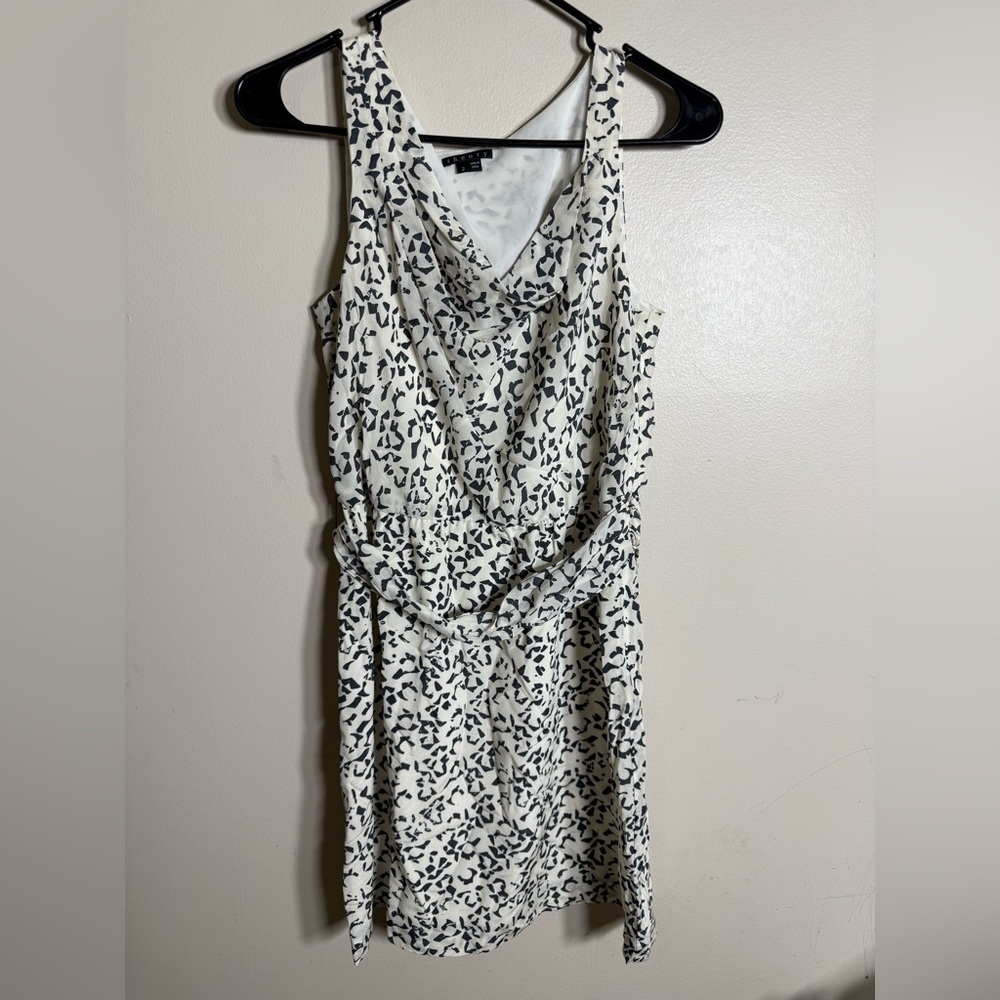 Theory Gray Silk Jaysa Drape Neck Midi Dress Size 2 - Picture 1 of 4
